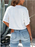 'Nephele' Cropped Half Sleeve T-Shirt - Celes Fashion